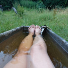 Ein Bad im Garten 