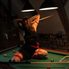 Zweite Runde Billard